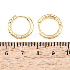 Brass Huggie Hoop Earrings&nbsp;KK-CBA8A92-04G