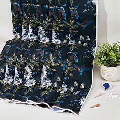 Flower Polyester Fabric&nbsp;DIY-WH0410-98