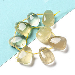 Natural Lemon Quartz(Heated) Beads Strands&nbsp;G-P528-E01-01