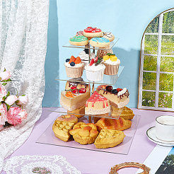 4-Tier Acrylic Dessert Display Risers&nbsp;ODIS-WH0079-093