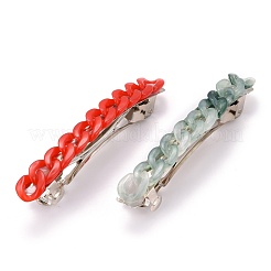 Opaque Acrylic Twist Chains Hair Barrettes&nbsp;PHAR-JH00076