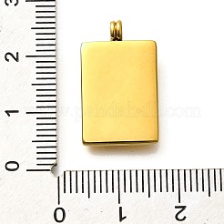 304 Stainless Steel Rhinestone Pendants&nbsp;STAS-M109-14G
