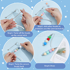 30Pcs Alloy Hook Bookmarks&nbsp;AJEW-ME0002-46