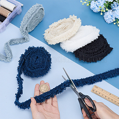 15 Yards 5 Colors Polyester Raw Edge Lace Trim&nbsp;OCOR-PH0007-83