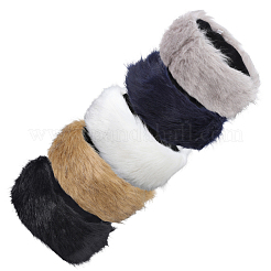 1Pc Faux Fur Fiber Yarn Warmer Headbands&nbsp;COHT-CY0001-01C