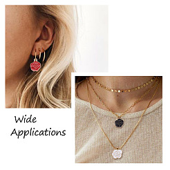40Pcs 5 Colors Zinc Alloy Enamel Pendants&nbsp;ENAM-MP0001-03