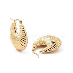 Ion Plating(IP) 304 Stainless Steel Hoop Earrings&nbsp;EJEW-M212-02G