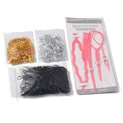 200Pcs 2 Colors Aluminum Dreadlocks Beads Hair Decoration&nbsp;DIY-YW0006-97