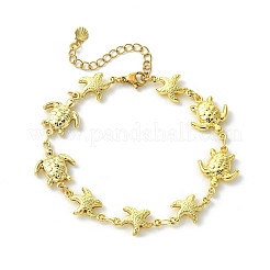 2Pcs 304 Stainless Steel Link Chains Bracelets for Women&nbsp;BJEW-JB13763