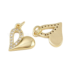 Brass Micro Pave Cubic Zirconia Pendants&nbsp;ZIRC-I367-11G-07