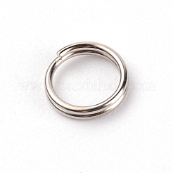 201 Stainless Steel Split Ring&nbsp;STAS-WH0026-03A