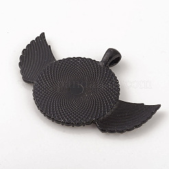 Alloy Pendant Cabochon Setting&nbsp;LS-ALRI-WH0005-11YH