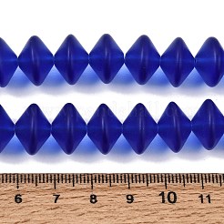 Frosted & Baking Paint Transparent Glass Beads Strands&nbsp;GL-CBA2ED2-03F