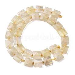 Heated Natural Lemon Quartz Beads Strands&nbsp;G-F839-A13-01