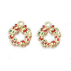 Rack Plating Alloy Enamel Pendants&nbsp;LS-ENAM-N055-122
