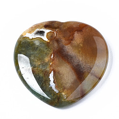 Natural  Mixed Stone Thumb Worry Stone&nbsp;G-N0325-01