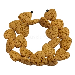 Dyed Natural Lava Rock Bead Strands&nbsp;G917-6
