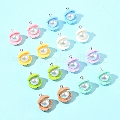 16Pcs 8 Colors Opaque Resin Pendants&nbsp;RESI-FS0002-02