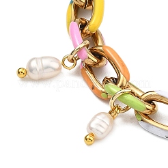 Natural Cultured Freshwater Pearl Charm Bracelets&nbsp;BJEW-JB13596