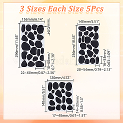 15Pcs 3 Style Dalmatian Self-Adhesive Stickers&nbsp;DIY-AR0004-82
