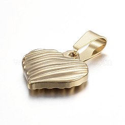 PVD Vacuum Plating 304 Stainless Steel Textured Pendants&nbsp;STAS-F183-07G