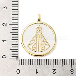 Rack Plating Brass Enamel Pendants&nbsp;KK-D047-06G-01