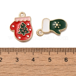 Christmas Theme Alloy Enamel Pendants&nbsp;FIND-M039-01C
