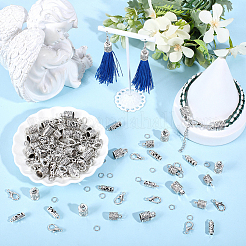 60Pcs 3 Styles Tibetan Style Zinc Alloy Cord End&nbsp;TIBE-SC0002-56