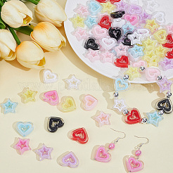80Pcs 2 Styles Acrylic Beads&nbsp;SACR-PA0001-39