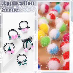 100Pcs Polyester Pom Pom Ball&nbsp;DIY-SC0031-43A