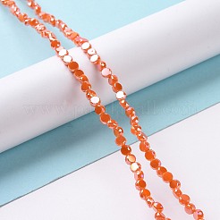Electroplate Glass Beads Strands&nbsp;GLAA-E036-04B