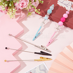 5Pcs 5 Colors Iron Bracelet Tool Jewelry Helper Alligator Clip&nbsp;AJEW-SC0003-24