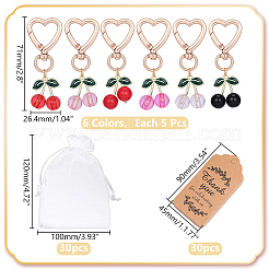 Alloy Enamel & Resin Keychains&nbsp;HJEW-WR00054