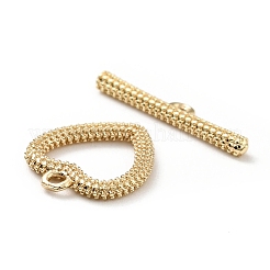 Rack Plating Brass Toggle Clasps&nbsp;KK-E034-07LG