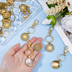 Flat Round Alloy Keychains&nbsp;KEYC-DC00052