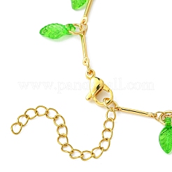 Brass Bar Link Chains Charm Bracelets&nbsp;BJEW-JB11523-01