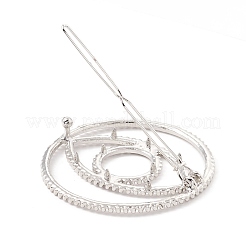 Alloy Hair Barrettes&nbsp;PHAR-H070-06P