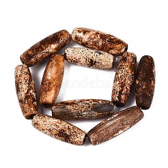 Natural Tree Bark Agate Beads Strands&nbsp;G-Q606-23A
