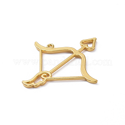 Zinc Alloy Open Back Bezel Pendants&nbsp;PALLOY-X0037-54G