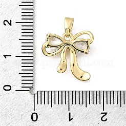 Brass Micro Pave Cubic Zirconia Charms&nbsp;KK-P336-38G-04
