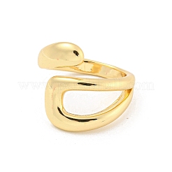 Brass Open Cuff Rings&nbsp;RJEW-G309-50G