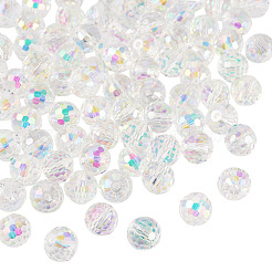 80Pcs Half Rainbow Plated Glass Beads&nbsp;EGLA-TA0013-04A