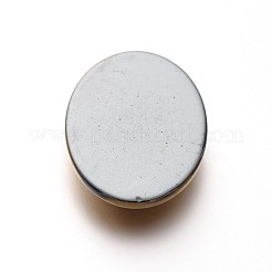 Electroplating Non-Magnetic Synthetic Hematite Oval Cabochons&nbsp;G-P079-08C
