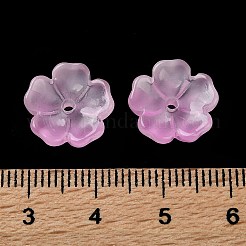 Dyed & Heated Gradient Color Glass Bead Cap&nbsp;GLAA-D307-01F