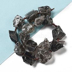 Raw Rough Natural Smoky Quartz Beads Strands&nbsp;G-J388-A08-01
