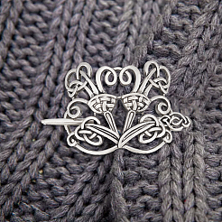 Viking Alloy Hair Clip with Hair Sticks&nbsp;OHAR-WH0001-04C
