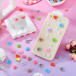 Printed Opaque Resin Cabochons&nbsp;CRES-TA0001-72B