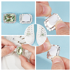 16Pcs 8 Styles Alloy & Rhinestone Shoe Charms&nbsp;FIND-DR0001-57