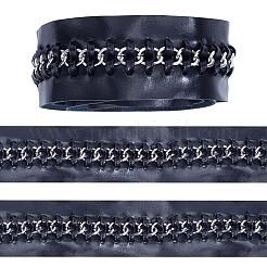 2 Yards Flat PU Imitation Leather Cords&nbsp;OCOR-CL0001-08B