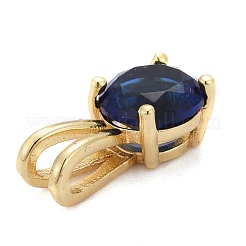 Brass Micro Pave Cubic Zirconia Pendants&nbsp;KK-P192-04